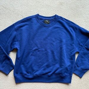 YPB Your Personal Best Abercrombie Sweatshirt Long Sleeve Crew Women Large Blue